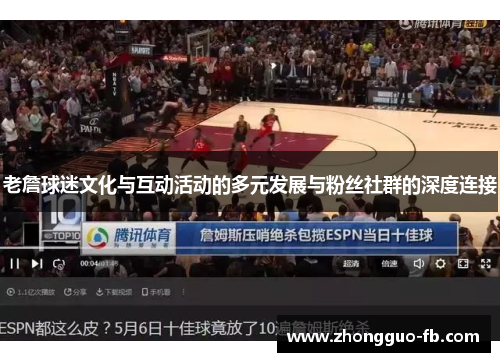 老詹球迷文化与互动活动的多元发展与粉丝社群的深度连接